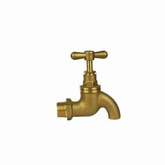 T Handle Pipeline Taps Messing Bibtaps zonder spuitstuk 1/2in Mannelijke draad Messing Bib Taps