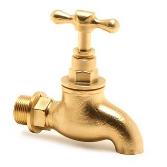 T Handle Pipeline Taps Messing Bibtaps zonder spuitstuk 1/2in Mannelijke draad Messing Bib Taps