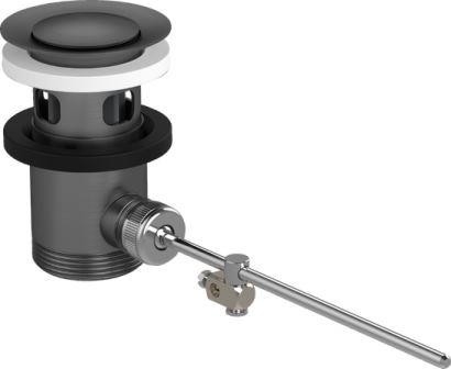 Chroom Zwart Afval Set Pop Up Voor Basin Mixer En Bidet Mixers Wit