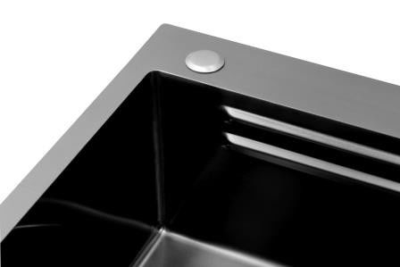 Op maat gemaakte nano coating keuken wasbakken handgemaakte buiten wasbak van roestvrij staal