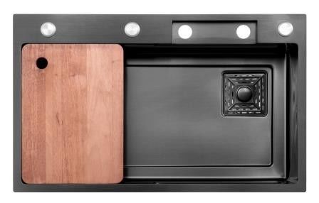 Op maat gemaakte nano coating keuken wasbakken handgemaakte buiten wasbak van roestvrij staal