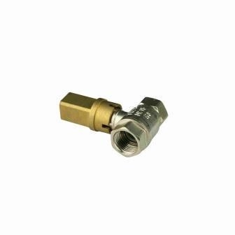 INOB300 Standaard Messing Ball Valves Boren Sleutel Handle 1/2in - 3/4in Vrouwelijke draad Lock Ball Valve