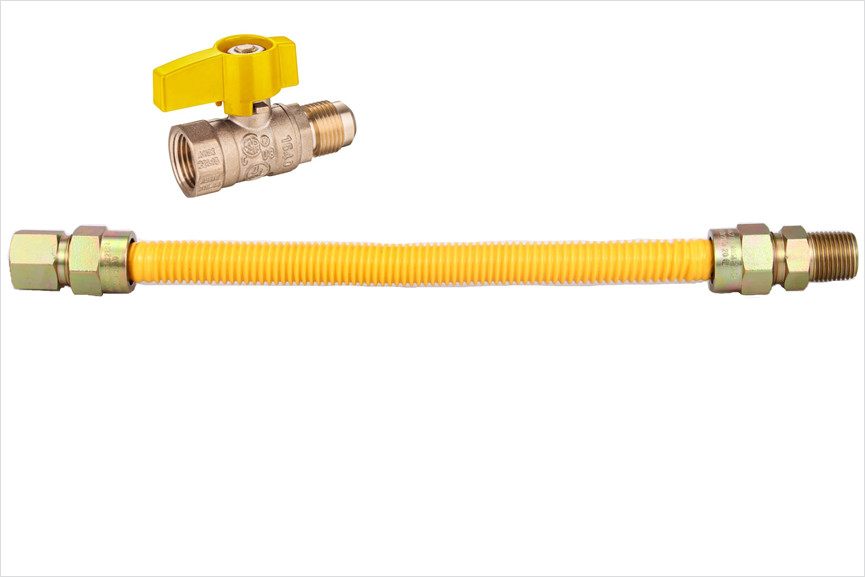 150PSI Ss304 Flexible Hoses Geaffineerde roestvrijstalen slang voor gasverbinding