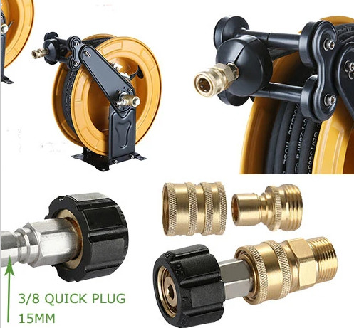 Hoogdrukwasser Jet slang ID 6mm 8mm roestvrij staal flexibele slang met reiniger