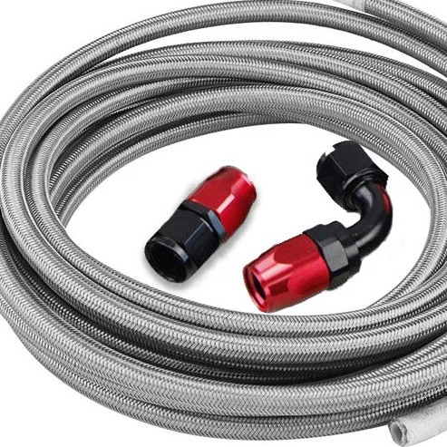 5/16 inch flexibele slangen roestvrij staal gevlochten PTFE gevlochten brandstof olie koeler slang lijnen