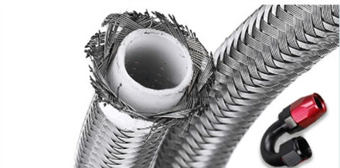 5/16 inch flexibele slangen roestvrij staal gevlochten PTFE gevlochten brandstof olie koeler slang lijnen