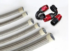 5/16 inch flexibele slangen roestvrij staal gevlochten PTFE gevlochten brandstof olie koeler slang lijnen