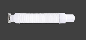 Plastic Cardan Telescopic WC Pipe Connector 1 - 1 / 2in X 40mm Pan Connector Flexibel