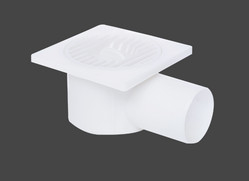 PP-plastic douche vloer afvoer 100 x 100 x 50 mm horizontale badkamer vloer afvoer
