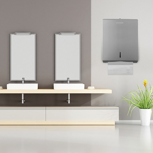 Geborsteld 304 roestvrij staal toiletpapierhouder papier handdoek dispenser oppervlak gemonteerd badkamer accessoires