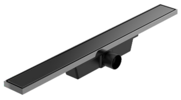 Lineaire grijs douche afvoer DIA 50mm zwart lineaire afvoer