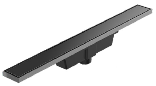 Lineaire grijs douche afvoer DIA 50mm zwart lineaire afvoer