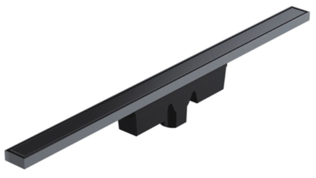 Lineaire grijs douche afvoer DIA 50mm zwart lineaire afvoer