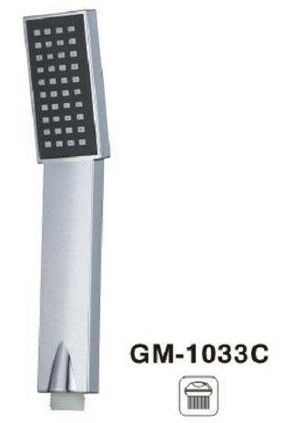 Slim vierkant aangepaste kleur Handheld douche spuitmachine Hand gepolijst Chrome douche kop