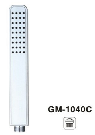 Slim vierkant aangepaste kleur Handheld douche spuitmachine Hand gepolijst Chrome douche kop