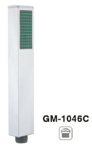 Slim vierkant aangepaste kleur Handheld douche spuitmachine Hand gepolijst Chrome douche kop