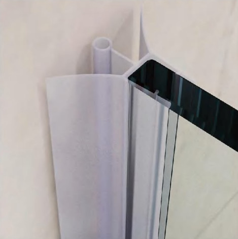 1950mm Douche Cubicles Glas Pivot Douche deur 450 + 450mm Hoek Douche behuizing