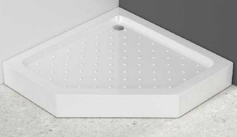 3/8in Dikte Grist Patroon Glas Douche Cubicles Diversified Pivot Door Douche Behuizing