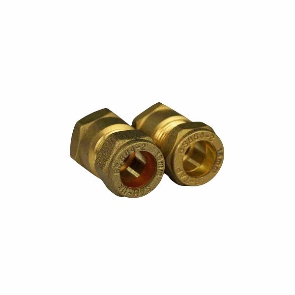 Koperkern gesmeed messing buisbehang Compressie buiskap BS864-2 standaard
