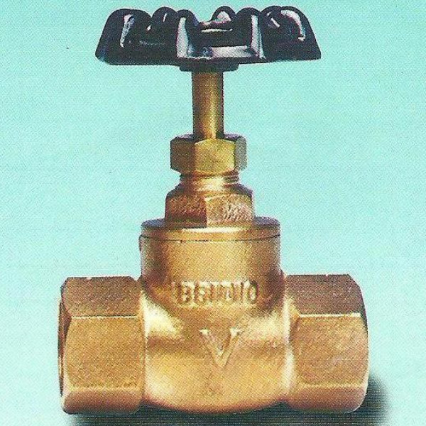 BS1010 - 2 Gunmetal Stop Brass Gate Valves Wiel Handle 1/2in - 2in Loose Jumper Valve