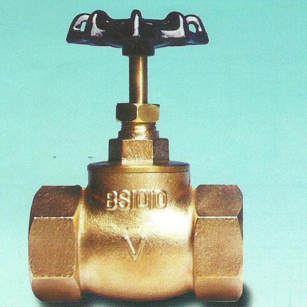 BS1010 - 2 Gunmetal Stop Brass Gate Valves Wiel Handle 1/2in - 2in Loose Jumper Valve