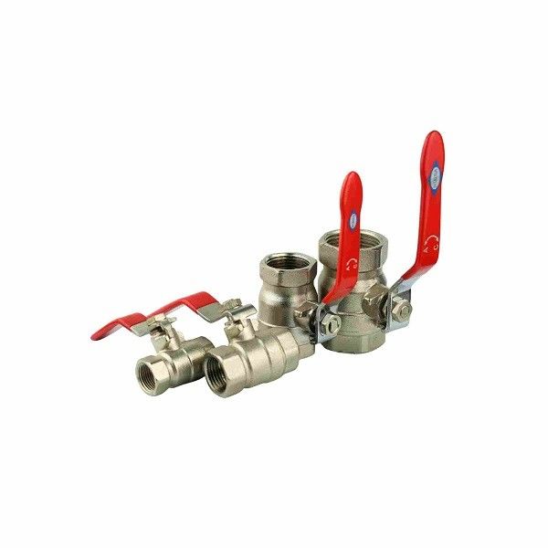 Gevormde CW617N Messing Ball Valves 1/2 inch tot 4 inch Butterfly Handle Ball Valve