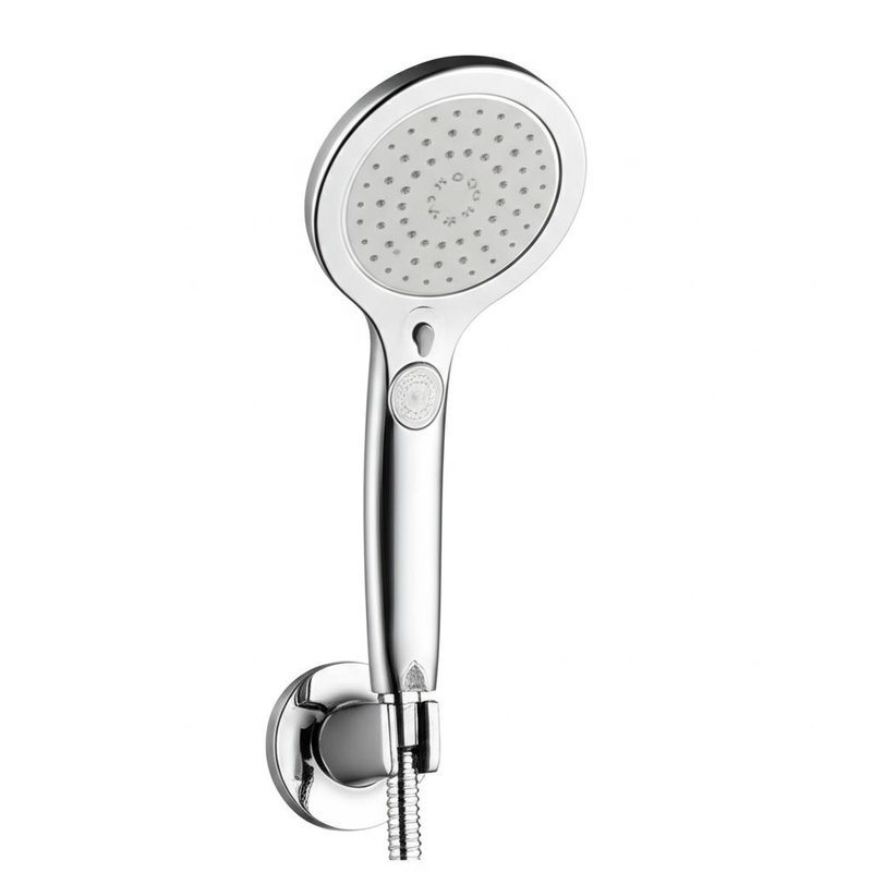 Messing Slim Profiel Douche kraan Set Magnetische Docking Handheld met makkelijk schoon te maken siliconen sproeiers