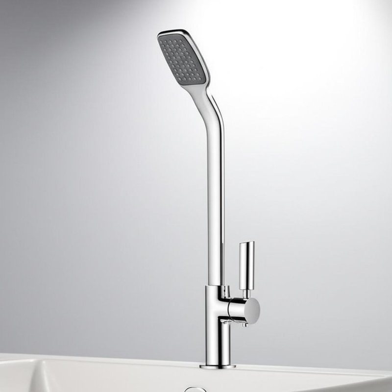 Gunmetal blootgestelde douchekolomset met multifunctionele omstelkraan en messing handdouche bundelpakket