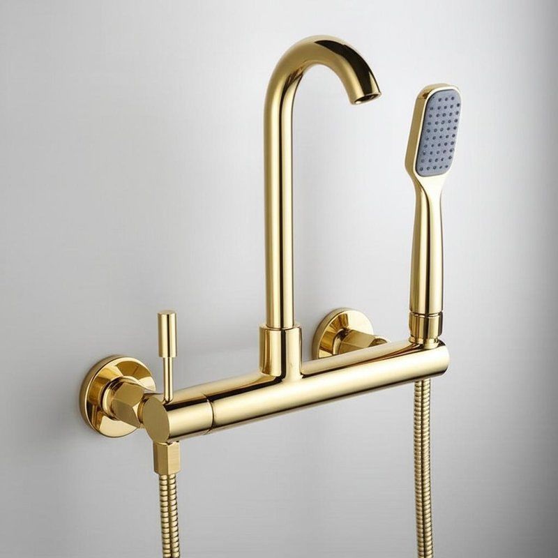 Gunmetal Regendouche Systeem 6-Body Jet SPA Paneel met Verstelbare Douchestang Messing Kraan