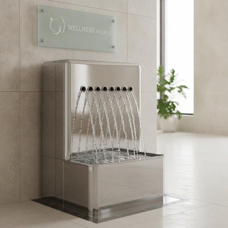 Waist Jet SPA bad met chroomafwerking, de perfecte oplossing voor gezondheid clubs, wellnesscentra en hotel spa-installaties